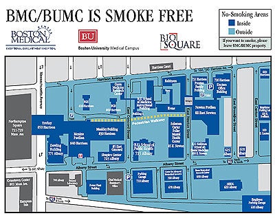 Smoke-Free Campus Map